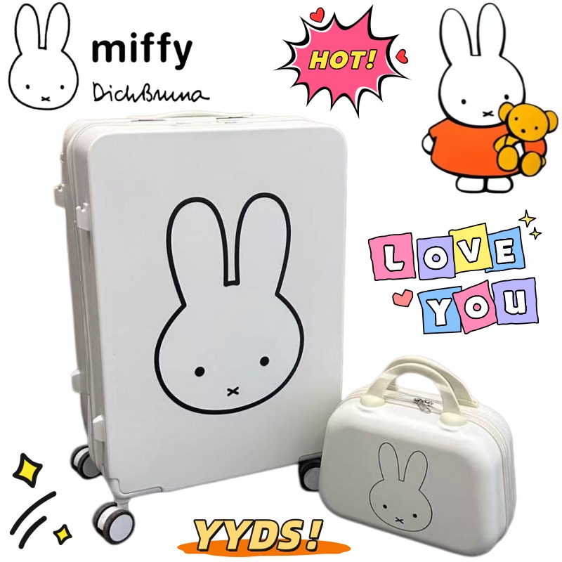 Luggage Cover Protector - กระเป๋าเดินทางล้อลาก Miffy รุ่นใหม่ ดีไซน์สร้างสรรค์ คุณภาพสูง ลายการ์ตูนอนิเมชั่น