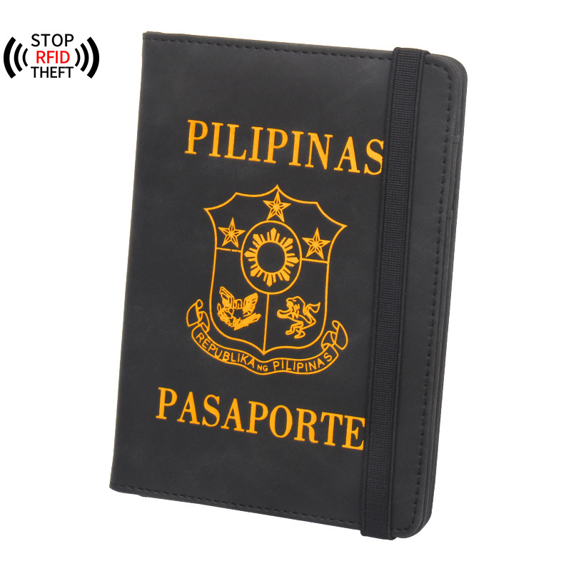 Travel Accessories Wallet - เคสหนัง PU สำหรับใส่พาสปอร์ตปรับชื่อได้ทำจากซิมกระเป๋าเก็บบัตรบัตรเครดิต dompet Travel RFID