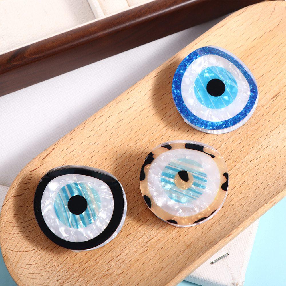Travel Accessories Aesthetic - คลิปหนีบผมพีวีซีกิ๊บหนีบผมขนตาปีศาจสีฟ้าสไตล์ kroean คลิปหนีบผมแบบเครื่องประดับผมที่รัดผมสีน้ำเงินปิศาจใช้เดินทาง