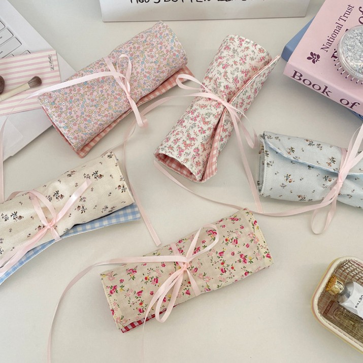 กระเป๋าใส่แปรงแต่งหน้าลายดอกไม - Travel Accessories Organizer Bag บทวิจารณ์และราคา
