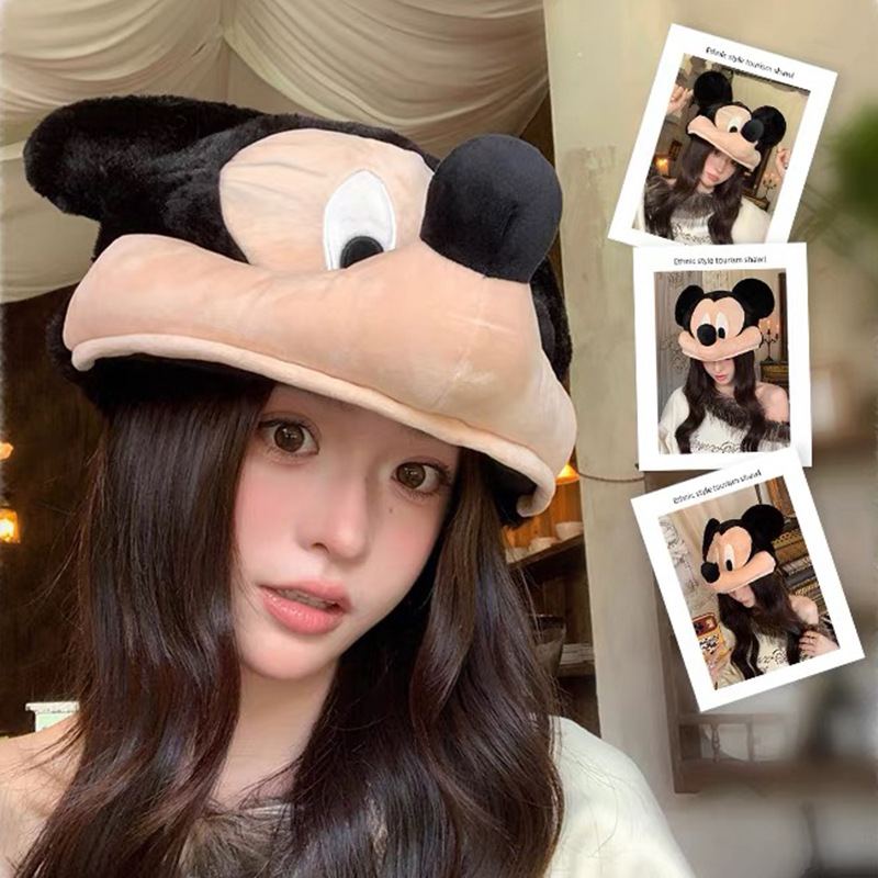 หมวกตุ๊กตาขนฟูมิกกี้การ์ตูน ดิ - Travel Accessories As Gifts บทวิจารณ์และราคา