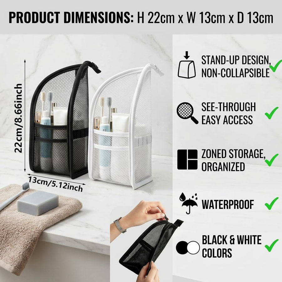กระเป๋าตาข่ายพกพาสำหรับใส่ของใ - Travel Accessories Organizer Bag บทวิจารณ์และราคา