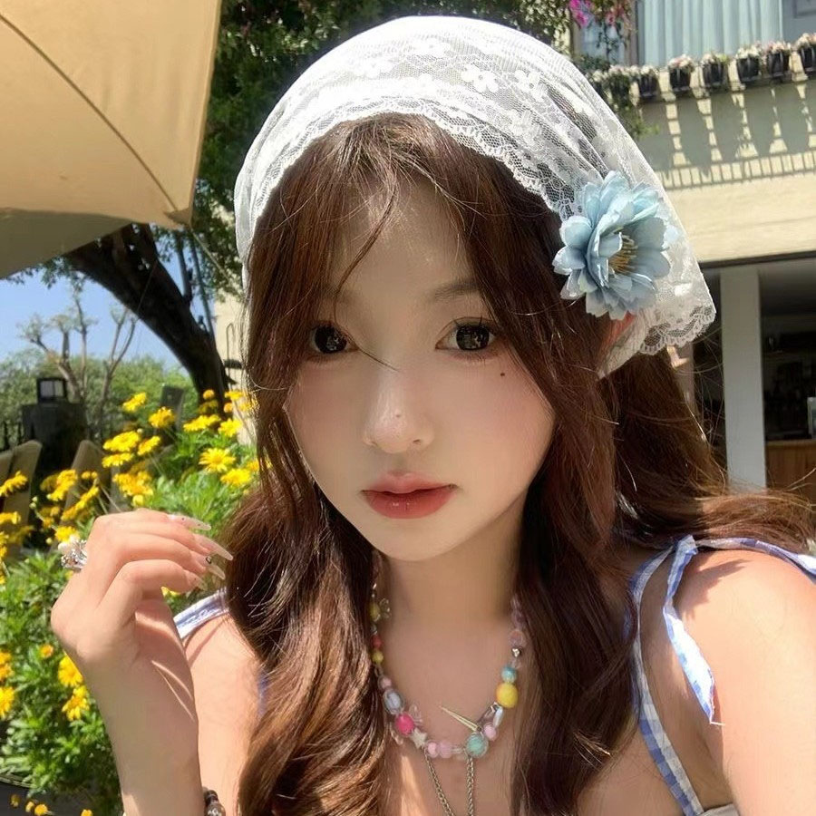 1 ชิ้น ผ้าพันคอผ้าลูกไม้สามเหล - Travel Accessories Aesthetic บทวิจารณ์และราคา