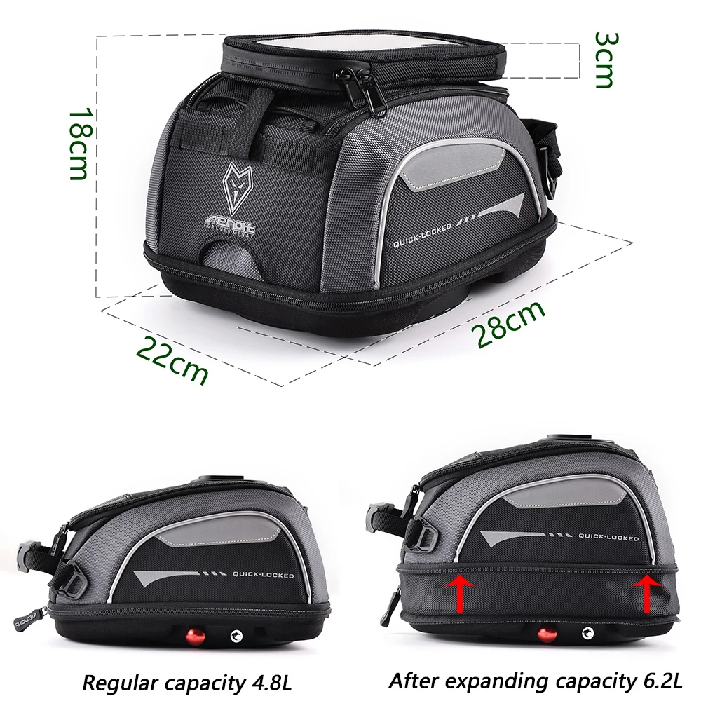 กระเป๋าติดถังน้ำมันสำหรับรถมอเ - Luggage Cover Protector บทวิจารณ์และราคา